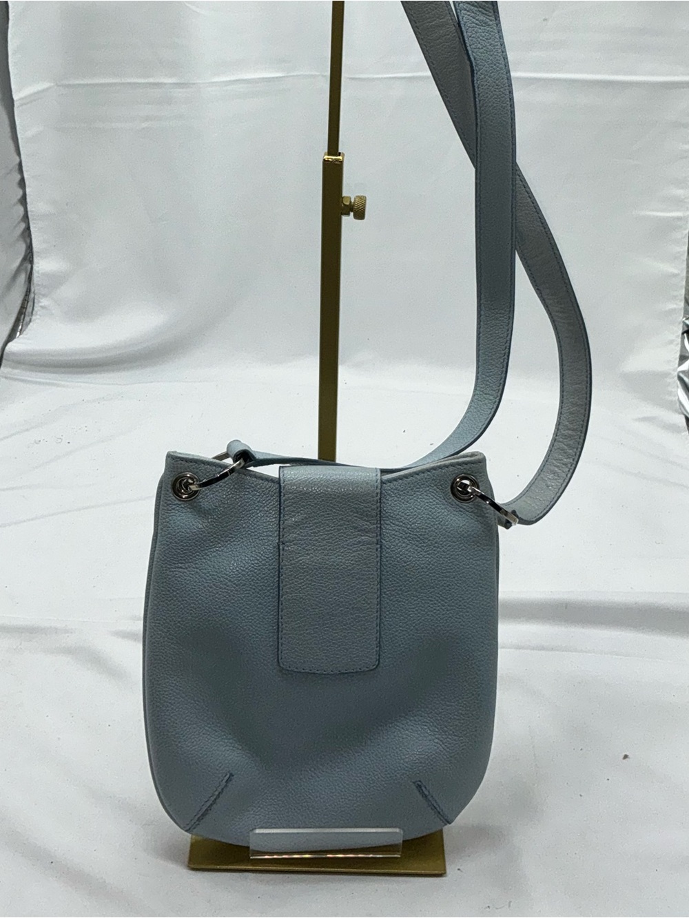 BVLGARI Baby Blue Leather Crossbody Bag - Picture 4 of 12